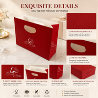 Sac en papier de luxe personnalisé, écologique, de haute qualité, avec poignée découpée, pour emballage cadeau, cosmétiques, parfums, rouges à joues, présentoir de vente au détail, boutique