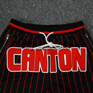 Wholesale <b>Mens</b> Basketball <b>Shorts</b> Double Custom Design Retro Mesh Basketball <b>Shorts</b> - Product Image 4