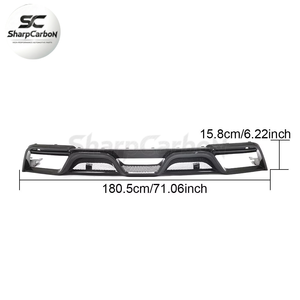 Diffuseur de pare-chocs arrière en fibre de carbone pour Ford <span class=keywords><strong>Mustang</strong></span> <span class=keywords><strong>GT</strong></span> <span class=keywords><strong>V8</strong></span> Coupé 2018 2019 - Product Image 5