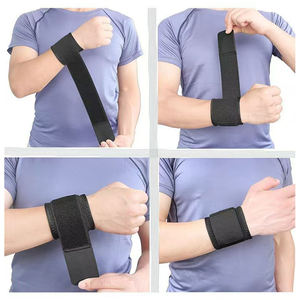 מפעל הסיטונאי אישי קרפלית כף היד עוטפת פוליאסטר ספורט יד אירוע יד פרק כף יד רצועות הרמה לגברים נשים - Product Image 5