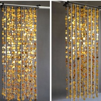 Rideau de perles acryliques avec sequins argentés pour décoration de mariage, rideau de perles suspendu au plafond pour la plantation printanière
