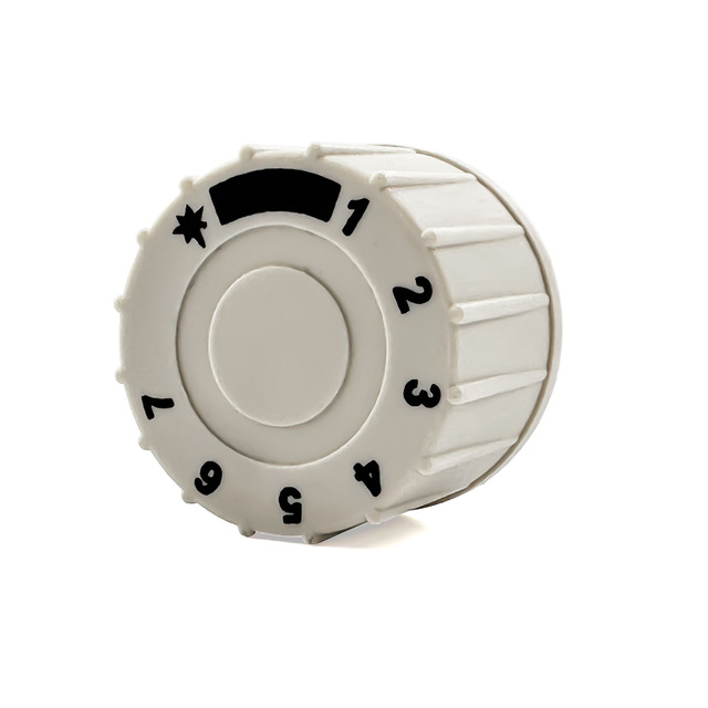 Replacement of MINISIT Thermostat 710 Model Gas Control Thermostat Valve Knob Temperature Control Handle, White