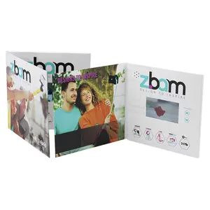 New product ideas customised promotional items branded gift cards lcd book photos greeting card video brochure