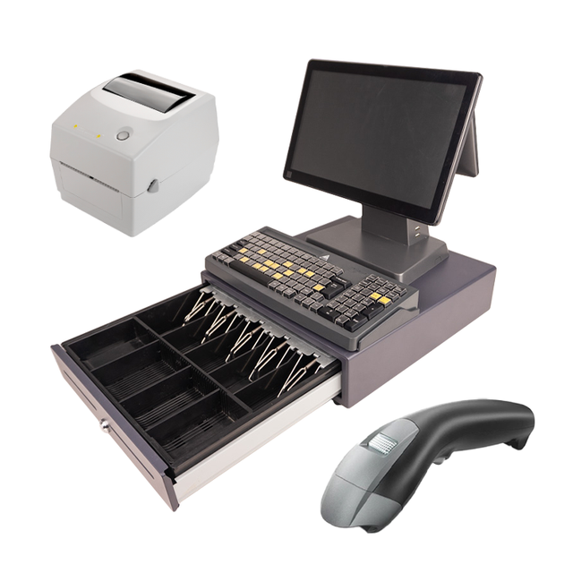 VPOS T1 Modern Style Point of Sale System Manufacturer Pos Systems With Printer Scanner