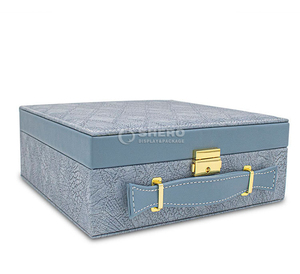 Caja de Almacenamiento de Joyas de Viaje de Lujo y Alta Calidad, Caja Organizadora de Joyas de Cuero Funcional de Gran Capacidad con Cerradura y Asa - Product Image 2