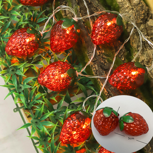 Nouvelles guirlandes lumineuses LED en plastique pour l'extérieur et l'intérieur avec un design en forme <span class=keywords><strong>de</strong></span> fraise, éclairage décoratif <span class=keywords><strong>de</strong></span> Noël pour la maison, pour ajouter <span class=keywords><strong>de</strong></span> la joie aux fêtes - Product Image 5