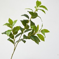 O-X977 Feuillage artificiel en latex de haute qualité, toucher réaliste, longue tige, plantes à toucher naturel, feuillage vert pour la décoration de la maison et des mariages