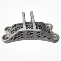 Support léger optimisé en acier inoxydable et aluminium pour impression 3D métallique SLM SLS, finition anodisée sablée