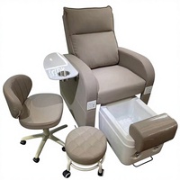Chaise de pédicure la plus vendue avec plateau latéral et port de chargement USB – Idéale pour la manucure et la pédicure