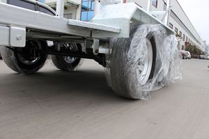 <span class=keywords><strong>Remolque</strong></span> de Transporte de 3.5T para Excavadora, ATV, Vehículo <span class=keywords><strong>Todoterreno</strong></span>, Plataforma Plana de 4 Ruedas con Freno Eléctrico y Rampa - Product Image 3