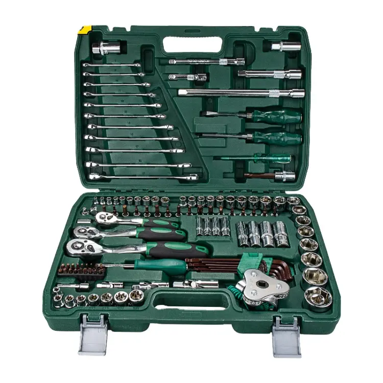 Wholesale Custom Heavy Duty Car Repairing Tools Equipment Portable 121 pcs Auto Car Repair Hand Tool Kit Socket Wrench Set