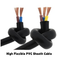 Câble pour appareils électroménagers RVV basse tension, gaine PVC, conducteur en cuivre nu 3, 4 ou 5 conducteurs, calibres 20AWG, 24AWG, 26AWG, 28AWG