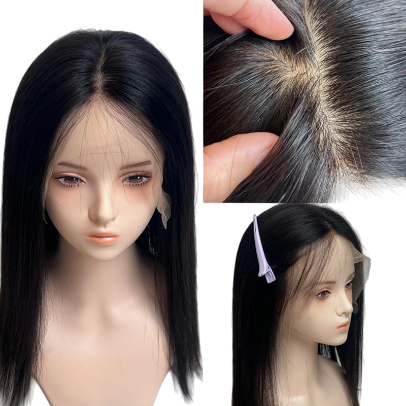 Parrucca anteriore in pizzo con parte superiore in seta