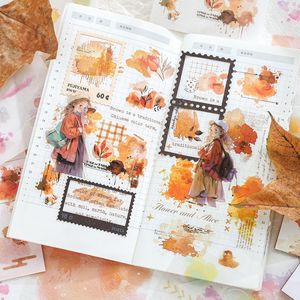 สติกเกอร์20ชิ้นต่อแพ็กภาพวาดนีออนแสงฝันชุดสมุดคู่มือสีน้ำรัศมีแบบ DIY วัสดุตกแต่งสติกเกอร์6รุ่น - Product Image 4