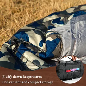 Wholesale High Quality Lightweight Portable Waterproof Duck Down Olive Down Sleeping Bag