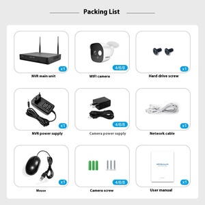 Nhà mạng không dây 4-Way Wifi Monitor Set 540 dòng Độ phân giải máy ảnh NVR VCR IP66 không thấm nước bằng giọng nói intercom Made thiết bị điện tử - Product Image 4