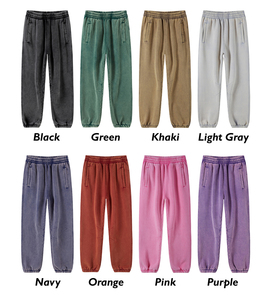 Pantalon de jogging pour homme en polyester/coton, taille mi-haute, coupe régulière, avec logo personnalisé, anti-boulochage et anti-plis - Product Image 2