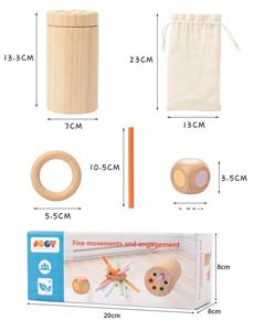 Juguete Educativo STEM para Niños y Niñas, Juego de Palitos de Madera para Entrenar la Paciencia y el Equilibrio, Novedad - Product Image 6