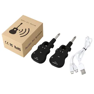 OEM Electric Guitar Wireless System Pickup Guitar Transmitter 1 TX To 6 RX For Musical Instrument Bass Guitar Wireless Receiver