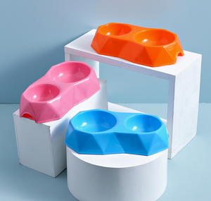 Tazón Doble Portátil de Plástico para Comida de Perro, Estilo Sólido, 2 en 1, para Agua y Comida de Mascotas, Venta al Por Mayor - Product Image 5