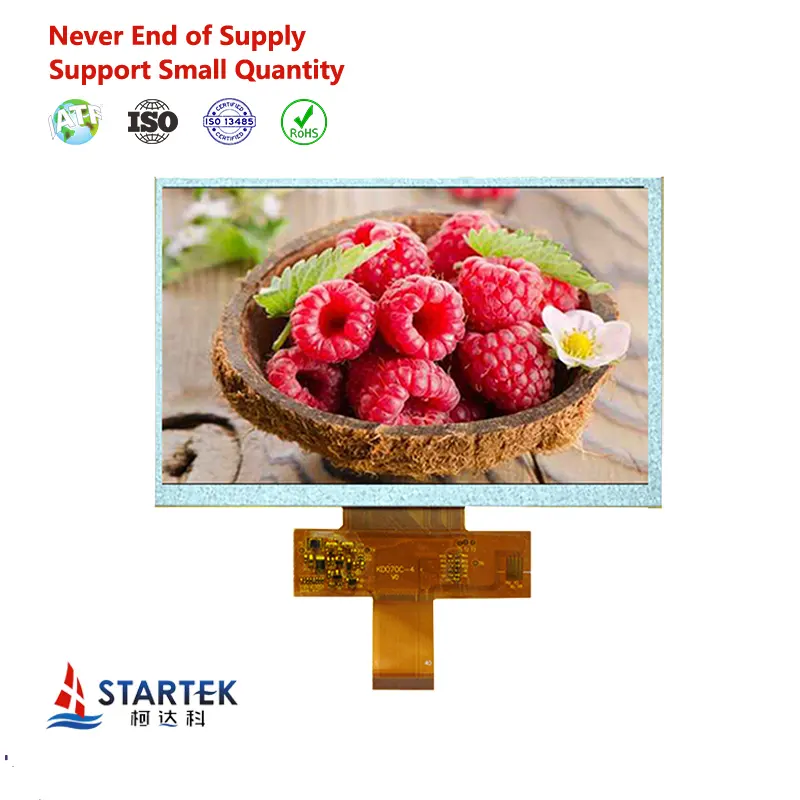 Startek 7.0 Inch 800*480 Ek9713 Ek7330 40pin Rgb HD-MI I Interface Medisch Scherm Tft Lcd-Displaymodule Met Aanraakpaneel