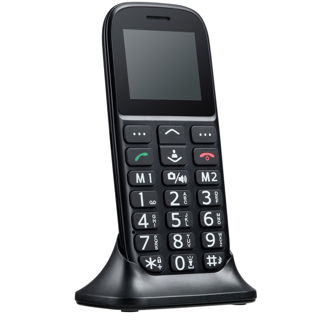 Melefon 2.31" Senior Dual SIM Bar Phone with SOS Button Large Buttons Multi-Language Support (Spanish/German/French)