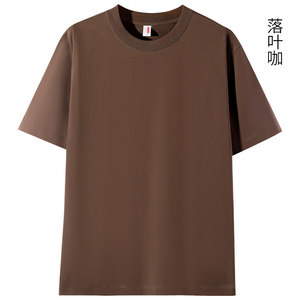 Custom T-Shirt Round Neck Short Sleeve Solid Color Cotton 96%+ For Leisure Wear - Product Image 3