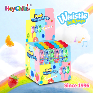 Bonbons en gros, étiquette privée personnalisée, bonbons fruités colorés, sucettes savoureuses avec fonction sifflet, collations sucrées, bonbons pour enfants, jouets ODM - Product Image 4