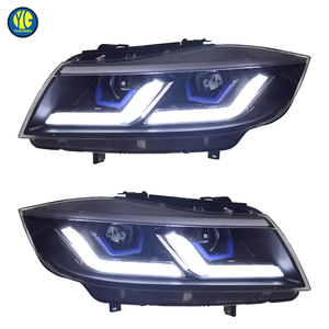 ไฟหน้า YU GUANG สำหรับ BMW ซีรีส์ 3 <span class=keywords><strong>E90</strong></span> ปี 2005 2009 2012 อุปกรณ์ตกแต่งรถยนต์ ไฟหน้าอัพเกรด <span class=keywords><strong>E90</strong></span> ไฟหน้ารถยนต์ด้านหน้า ไฟ DRL สีเหลือง - Product Image 2
