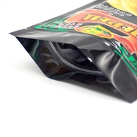 Sachet refermable personnalisé de qualité alimentaire, résistant à l'humidité, pour épices et poudre de poivre noir, thermoscellable et à découpe facile