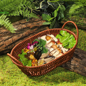 Wild-style hot pot with wild mushrooms and vegetables, imitation rattan double-eared <b>basket</b>, popular hot pot restaurant - Product Image 1