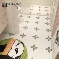 Ubin Dinding Keramik Motif Bunga Kecil Soft Light untuk Kamar Mandi, Dapur, Balkon 300x300mm, Ubin Lantai