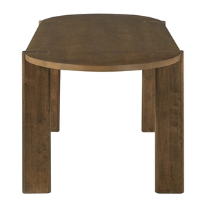 <span class=keywords><strong>Tavolo</strong></span> da Pranzo con Base in <span class=keywords><strong>Legno</strong></span>, <span class=keywords><strong>Tavolo</strong></span> Ovale Lungo in Stile Mid-Century per Casa, Sala da Pranzo, Ristorante, <span class=keywords><strong>Noce</strong></span> - Product Image 5