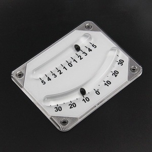 100Mm Trắng Đôi Ống Thép Bóng Góc Đo 5/30 Cân Bằng Cai Trị Độ Dốc Tàu Máy Đo Độ Nghiêng - Product Image 6