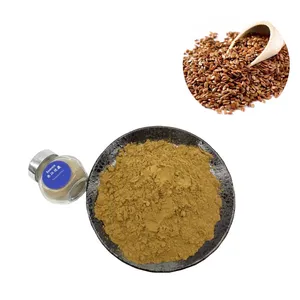 High Quality Flaxseed Extract Powder 20% Lignans Flaxseed Extract Flaxseed Extract Lignans Powder