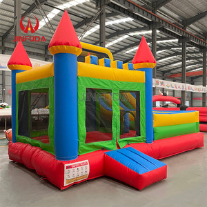 Castillo Inflable Comercial Rojo y Azul <span class=keywords><strong>con</strong></span> Tobogán de Agua y <span class=keywords><strong>Piscina</strong></span>, Combo de Brincolín en Venta - Product Image 4
