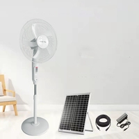 Vente en gros 16 pouces 12V ventilateur solaire ventilateur rechargeable à énergie solaire prix bon marché ventilateur solaire sur pied avec panneau et lumière LED