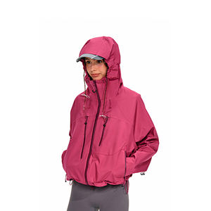Chaqueta Impermeable Multicolor de 3 Capas para <span class=keywords><strong>Mujer</strong></span>, con Cierre de Presión, para Montañismo y Senderismo - Product Image 3