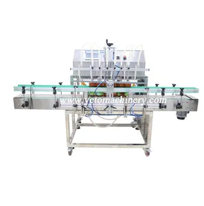 Automatic 6-head bottle filling machine for cosmetic chemical liquids oil spray mouthwash