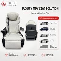 Siège de voiture VIP de luxe en cuir Napapi personnalisé, style populaire, avec accoudoir réglable et porte-gobelet pour Toyota Sienna GL8 Carnival