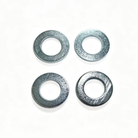 Zinc Plated Carbon Steel Plain Flat Washer and Split Spring Lock Washer Hardware Fastener Assortment