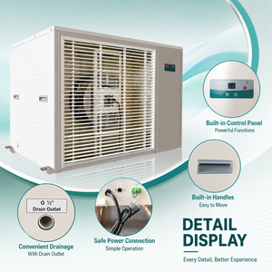 Deshumidificador Eléctrico Comercial para Invernadero de 506 Pintas, Flujo de Aire de 2500m³/h, 400-500 ㎡   Humidificador Preciso de 0-50dB con Ahorro de Energía - Product Image 5