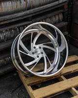 Jantes forgées RCSR personnalisées en 2 pièces, 5x112, 5x120, 5x114.3, 22, 24, 26 pouces, jantes à profil profond, jantes chromées brossées pour camionnettes