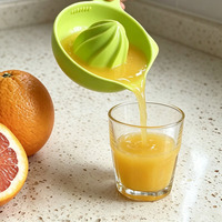 Handmatige citruspers, draagbare handpers voor fruit & groenten, geschikt voor sinaasappel, citroen, grapefruit, stapelbaar, keukenaccessoire.