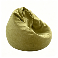 Fauteuil pouf douillet, grand canapé de sol en forme de goutte d'eau, pouf relaxant avec housse amovible pour salon et chambre
