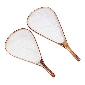 Red de Pesca con Mosca Portátil de Alta Calidad Maxfishing LN1001, Fabricada con Madera de Burl y Bolsa de Goma Suave - Product Image 1