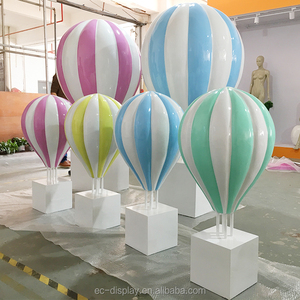 Colorato In Fibra di vetro Decorativo Hot Air Balloons - Product Image 1
