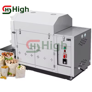 ドラム回転式フライヤー全自動ガス電気加熱業務用焙煎メロン種子ピーナッツ糖衣栗機 - Product Image 4