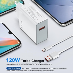 สายชาร์จที่ชาร์จ USB C 120W สำหรับ Xiaomi redmi Note 13 12 5g 12S 11 Pro 10 9 8 Mi อะแดปเตอร์ชาร์จเร็วเทอร์โบชาร์จ