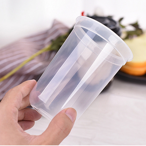 Venda Direta de Fábrica da China Copo Plástico PP Personalizado com Logo em Forma de U 16oz/500ml 24oz/700ml Tampa de 90mm para Chá de Bolhas - Product Image 6